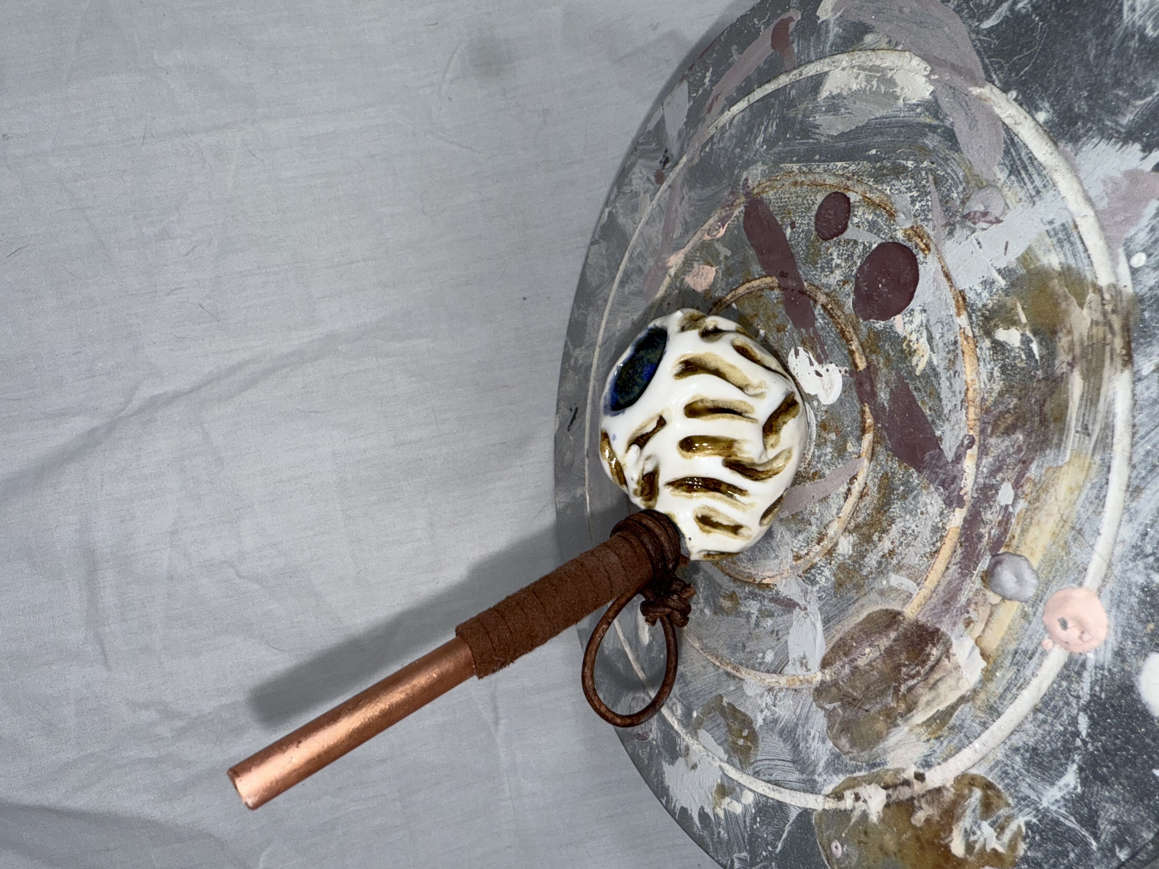 Morel Mushroom Ceramic Wizard Pipe