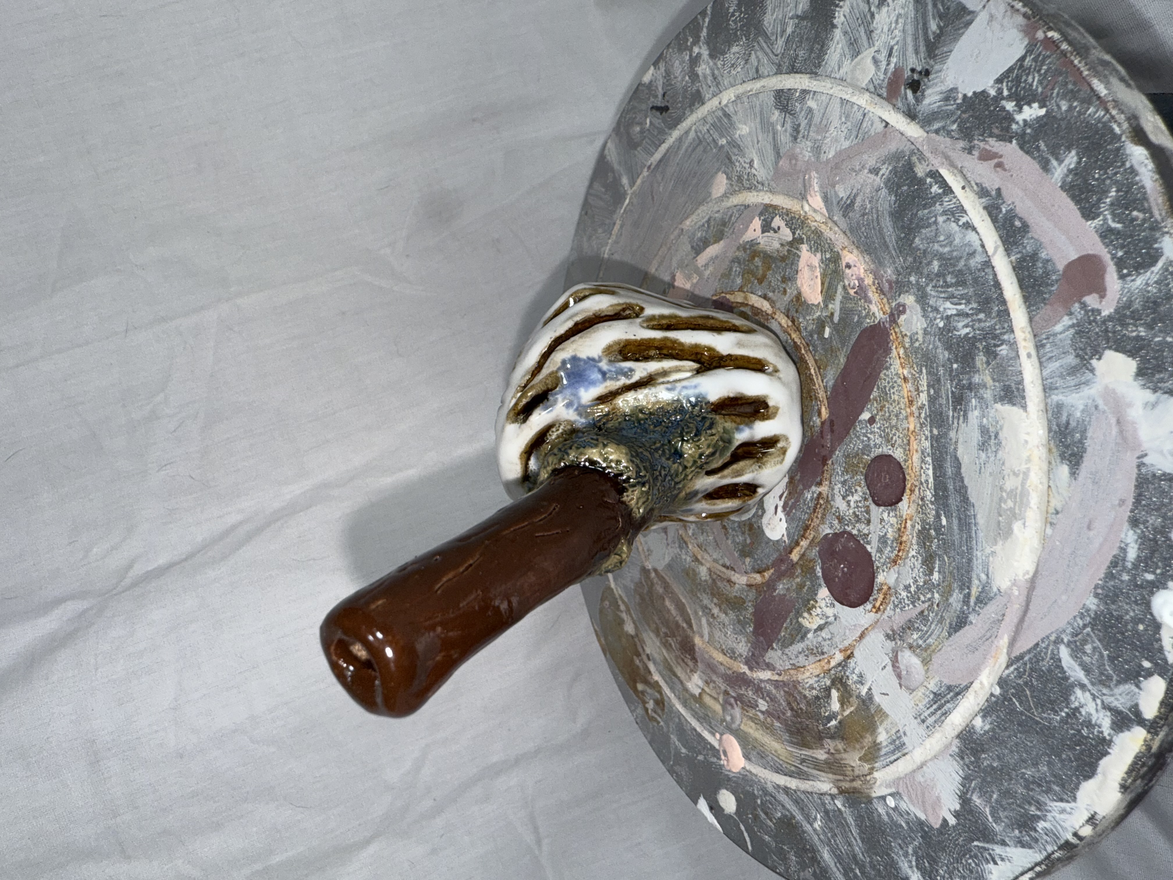 Ceramic Morel Mushroom Wizard Pipe